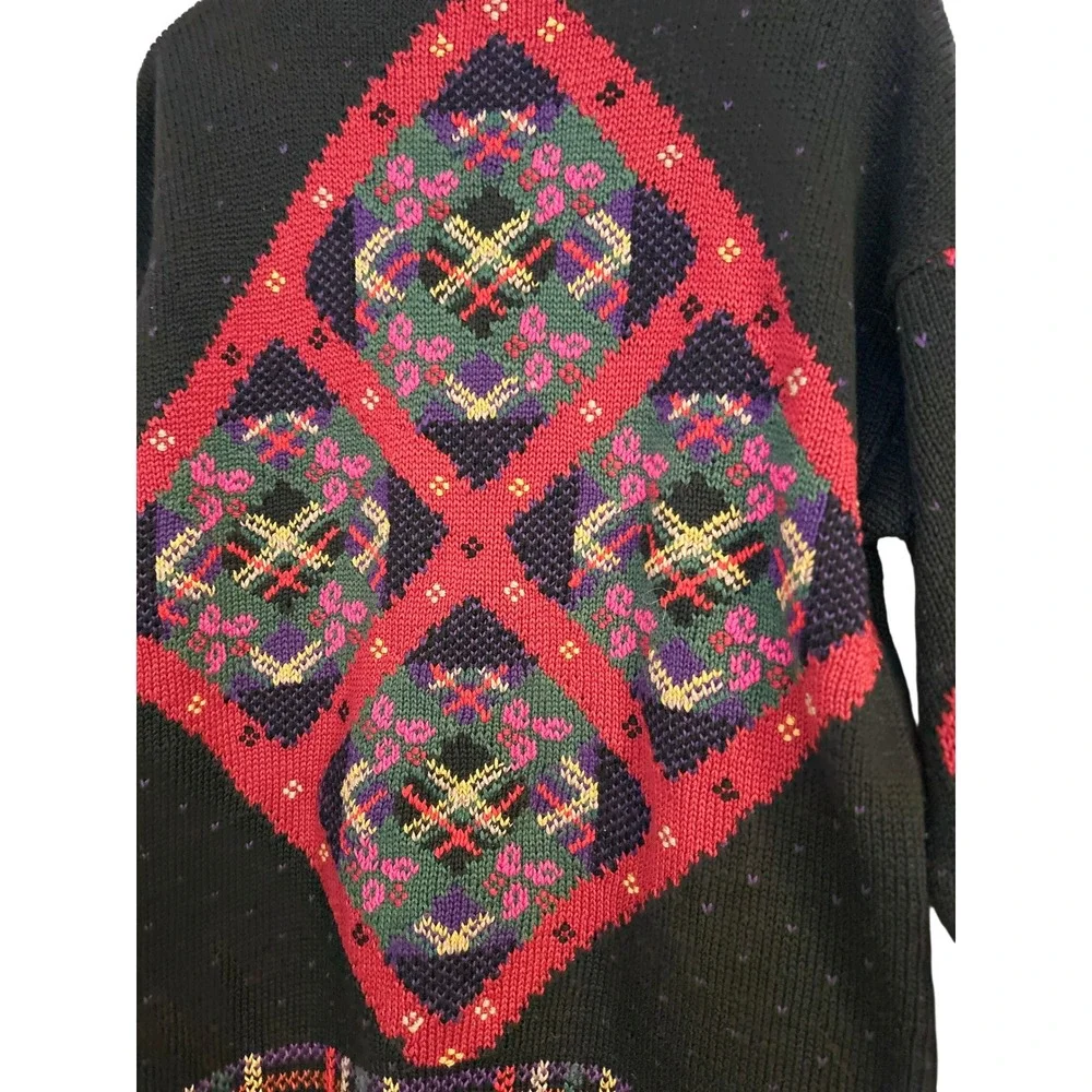 Roberta Frost Vintage Hand Knitted Cotton Cardigan Sweater, Size Small - Picture 7 of 7
